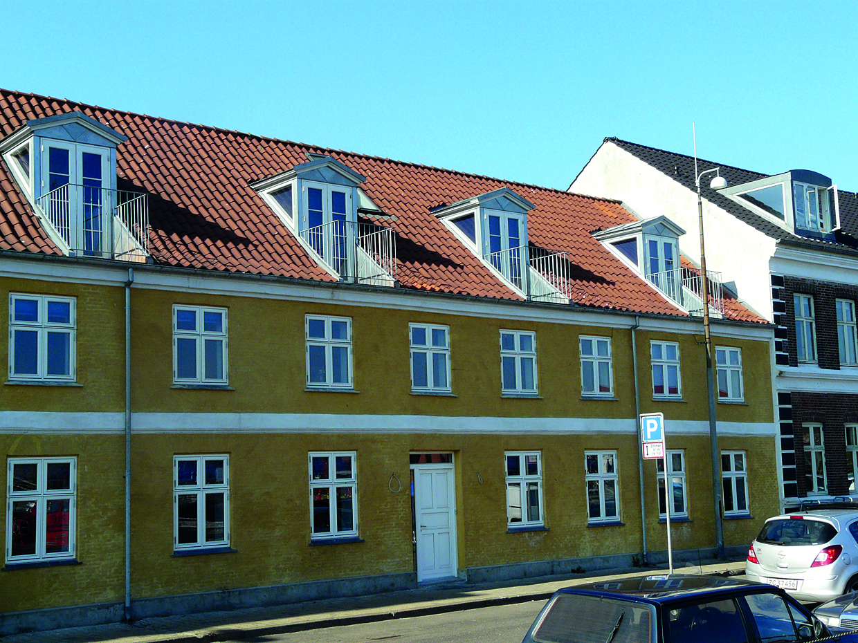  Eksempel på kviste med udgang til altan i taget.