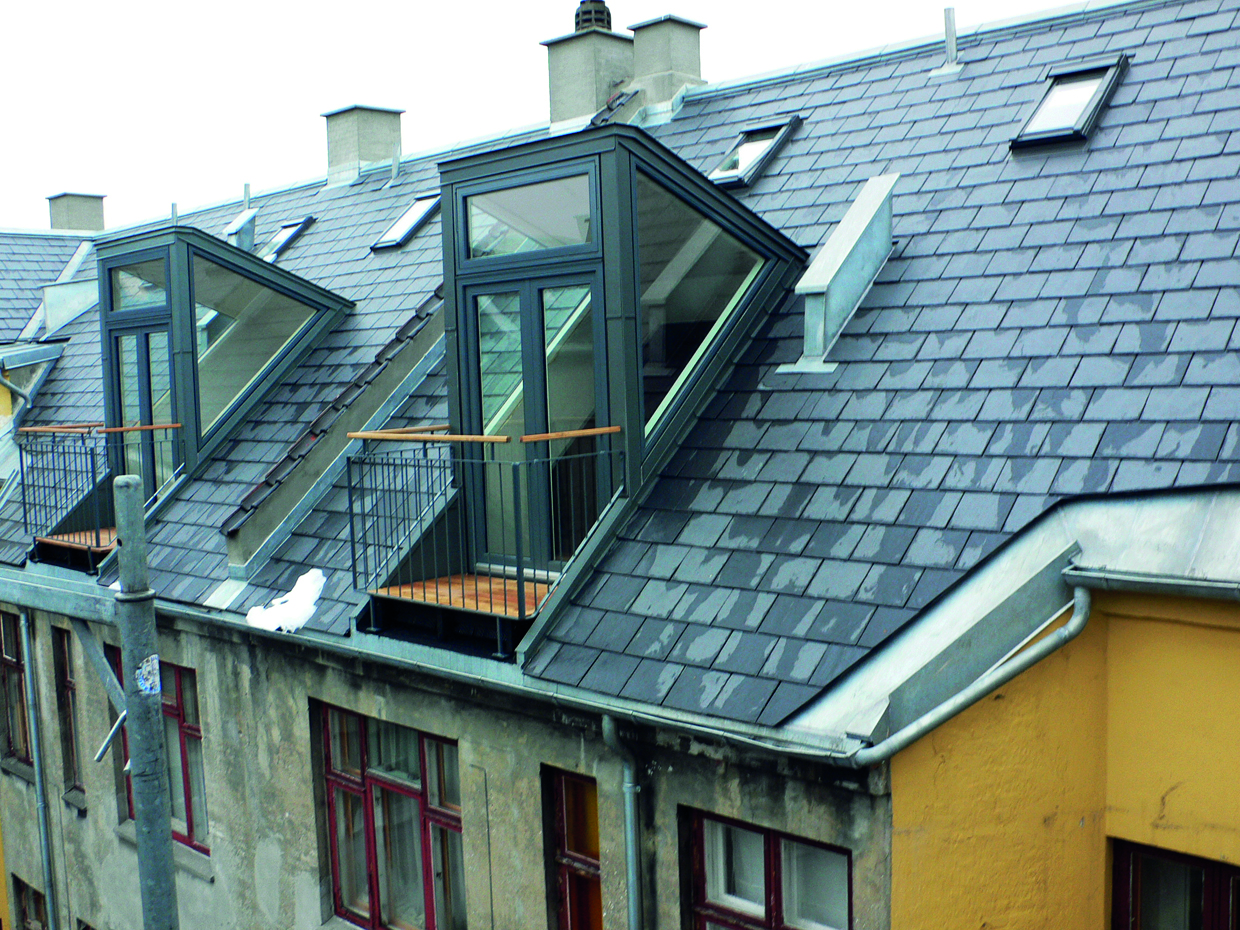 Eksempel på en utraditionel udformning af kviste.