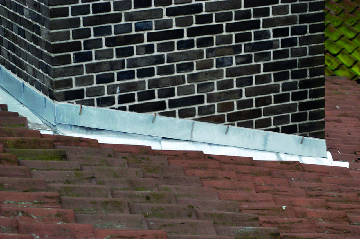 Inddækning omkring skorsten